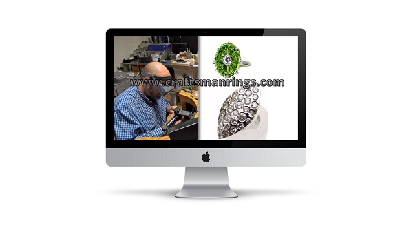 craftsman jeweller at bench making ring craftsmanrings.com domain for sale
