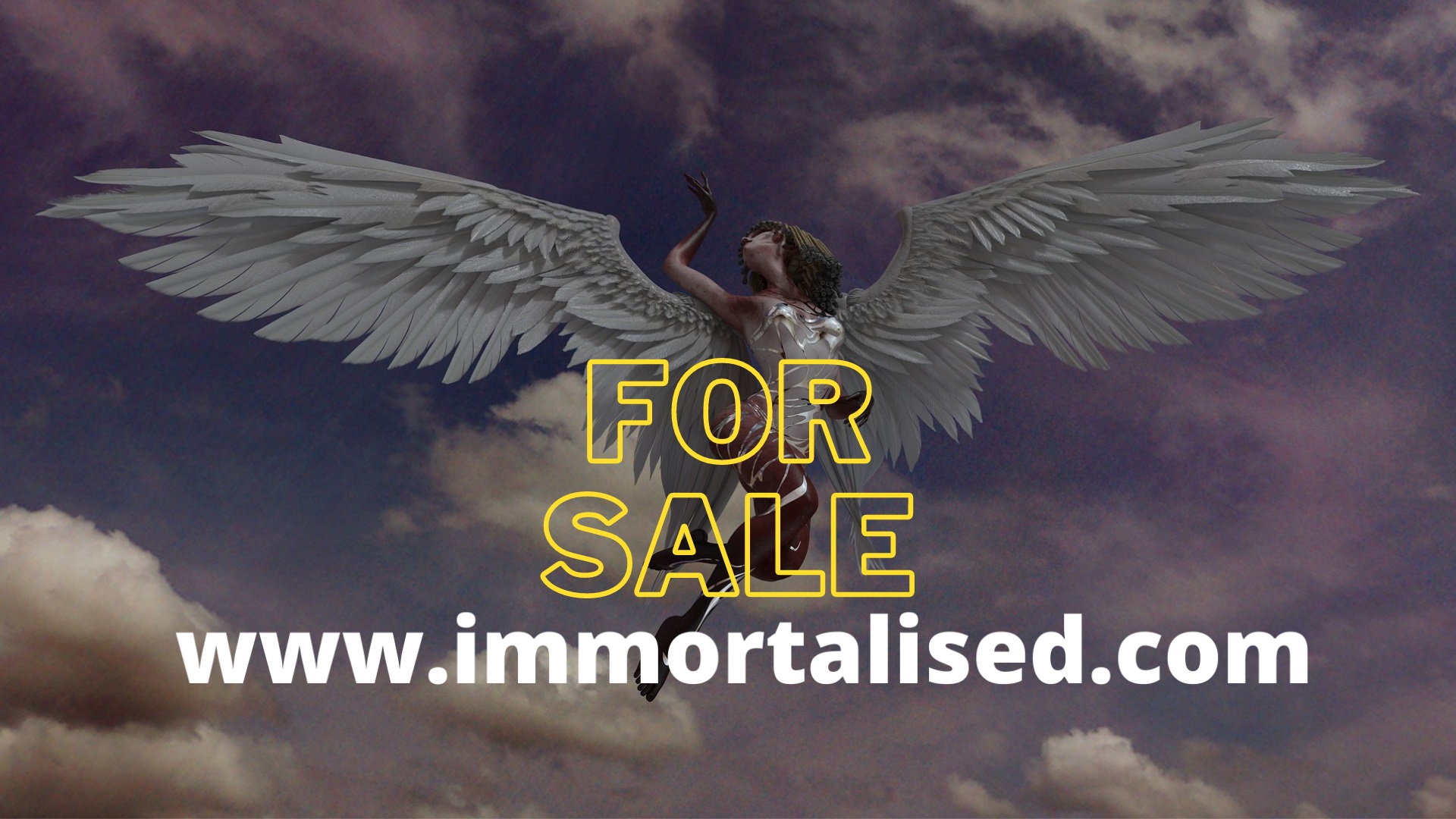 an immortalised angel in heaven memorial jewellery domain available